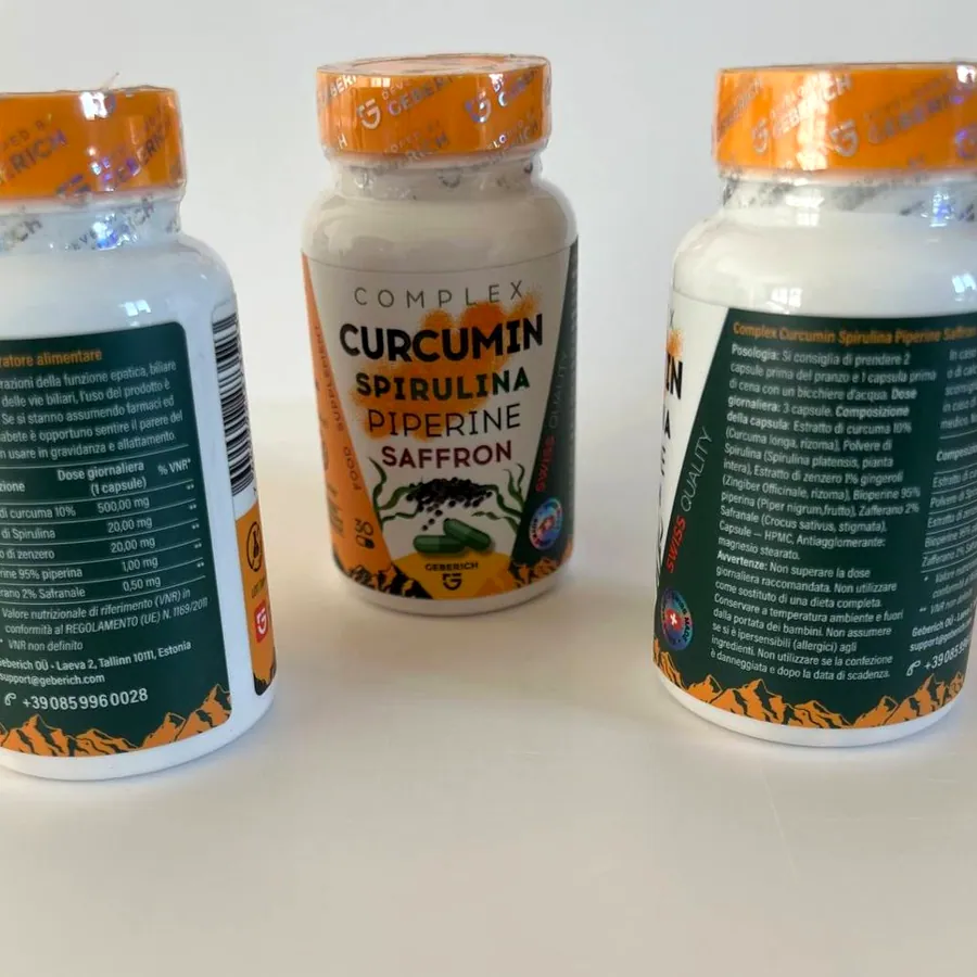 Curcumin Spirulina Piperine Saffron